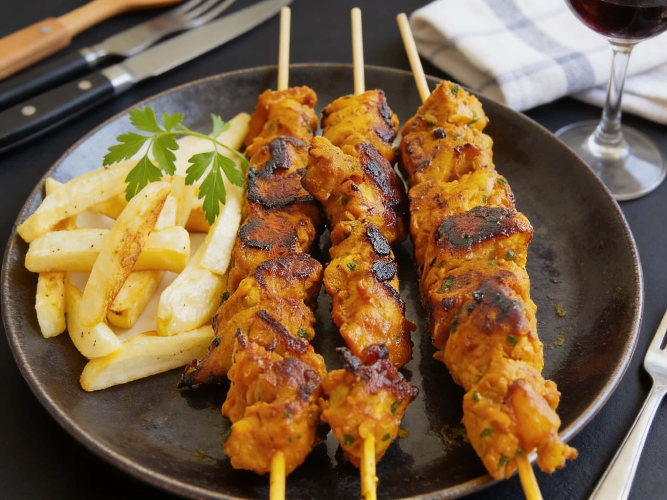 Pinchos Morunos aus Schweinelende