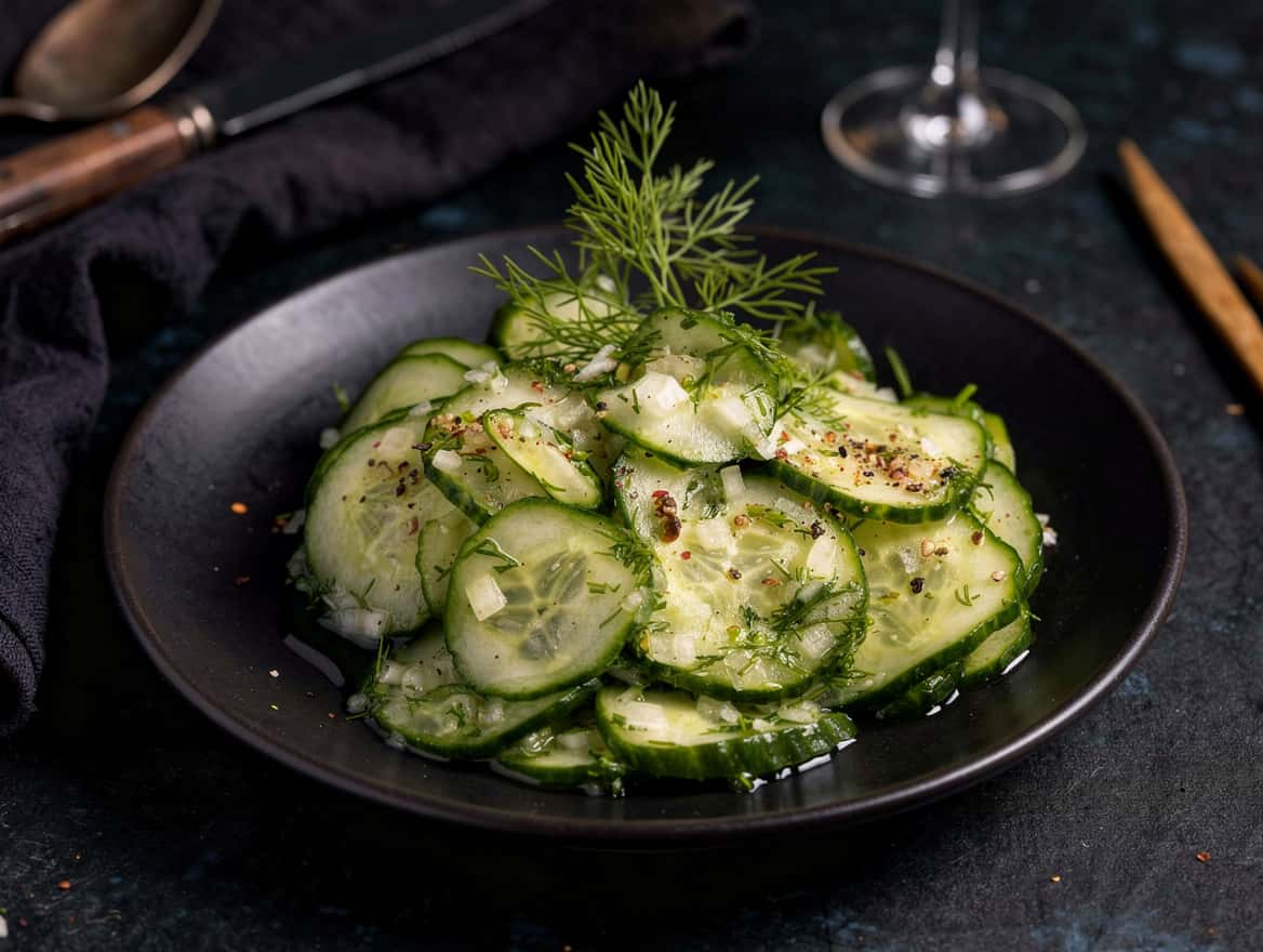 Omas Gurkensalat süß-sauer